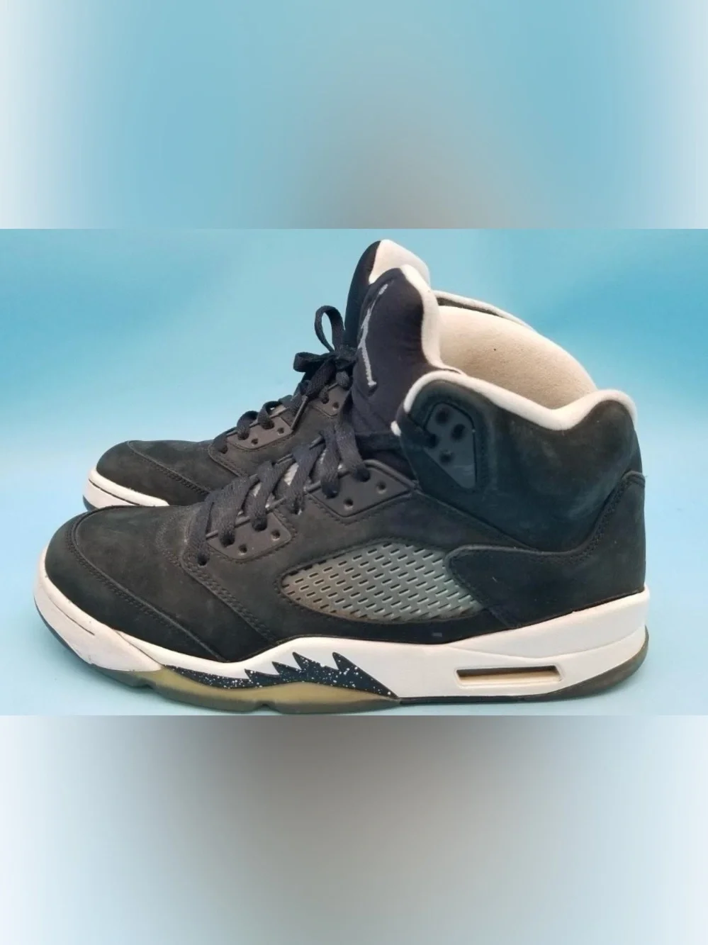 Nike Air Jordan 5 Retro Oreo Black Cool Grey Men’s Sneakers Size 10